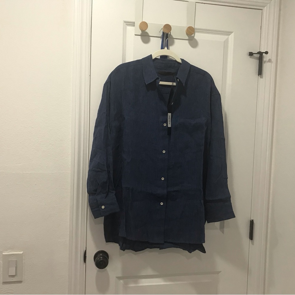 Jenni Kayne Deep Blue Button Down Shirt